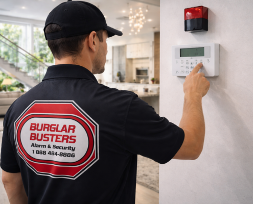 professional burglar home alarm system installation