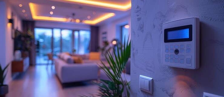 smart home security system control